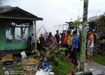 5 Rumah Hangus Terbakar di Kelurahan Tungkal Ilir Tanjabbarat