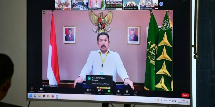 Jajaran Kejati Jambi ikuti Pembukaan Rakernis Kejaksaan RI Tahun 2022 Secara Virtual