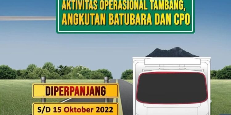 Pemberhentian Aktivitas Truk Angkutan Batubara di Jambi Diperpanjang 