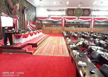 DPRD Jambi Gelar Paripurna Penyampaian  Nota Pengantar Pertanggungjawaban RAPBD Provinsi Jambi TA 2022