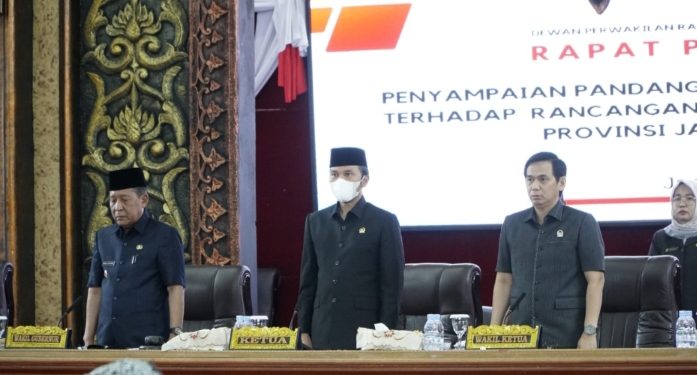 DPRD Jambi Gelar Rapat Paripurna Penyampaian Pandangan Fraksi Terhadap Ranperda Perubahan APBD