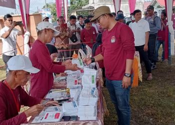 KPU Kabupaten Tebo Menggelar Simulasi Pemungutan dan Penghitungan Suara kepada Penyelenggara Tingkat Desa