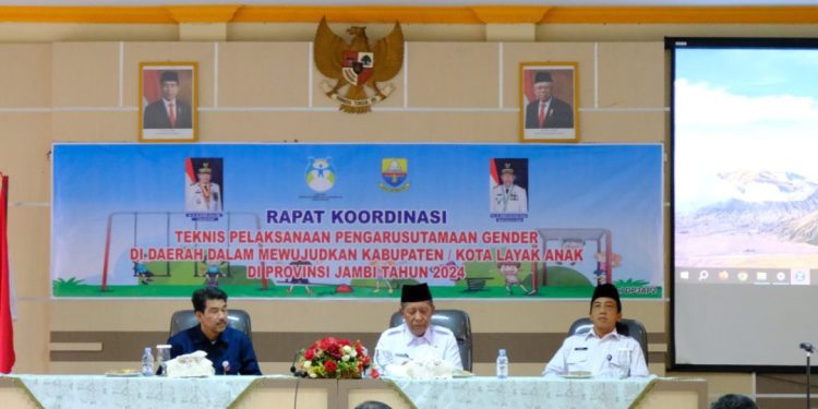 Wagub Sani: Rakortek Dapat Percepat Terwujudnya Kota Layak Anak di Provinsi Jambi