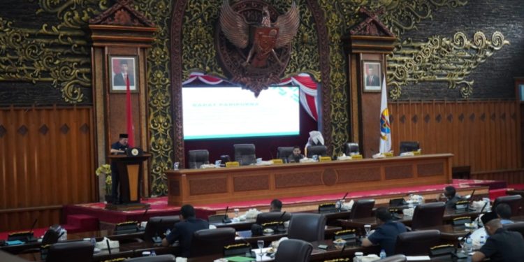 DPRD Gelar Paripurna Penyampaian Tanggapan Eksekutif Terhadap Pandangan Fraksi Terkait LKPj