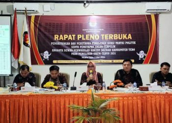 KPU Tebo Tetapkan 35 Caleg Terpilih DPRD Tebo Periode 2024-2029