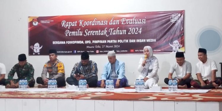 KPU, Forkompimda, OPD serta Partai Politik Gelar Rakor dan Evaluasi Pemilu 2024