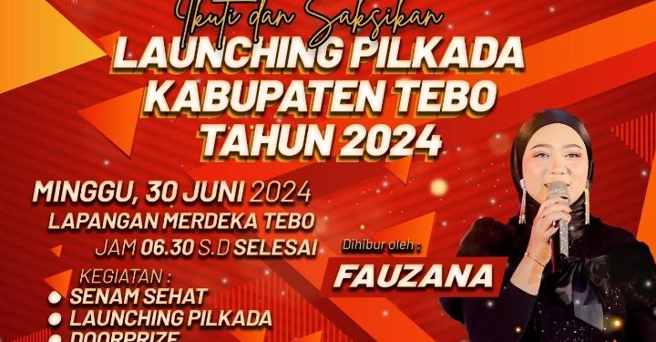 KPU Tebo Undang Masyarakat Pada Launcing Pilkada Bertabur Doorprize