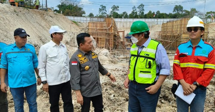 Gubernur Jambi Tinjau Pekerjaan Underpass Jalan Khusus Batu Bara, Pekerjaan sudah 40 Persen