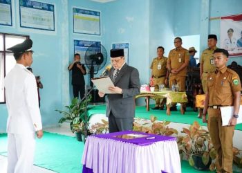 Varial Adhi Putra Lantik Anggota BPD Desa Aur Cino