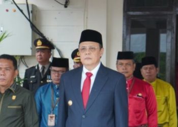 Hadiri Upacara Hari Bhayangkara ke-78, Mazlan Harap Polri Jadi Instansi Terbaik