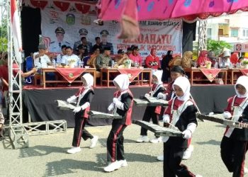 Asisten 1 Sindi Wakili Pj Bupati Hadiri Pawai Pembangunan di Rimbo Bujang