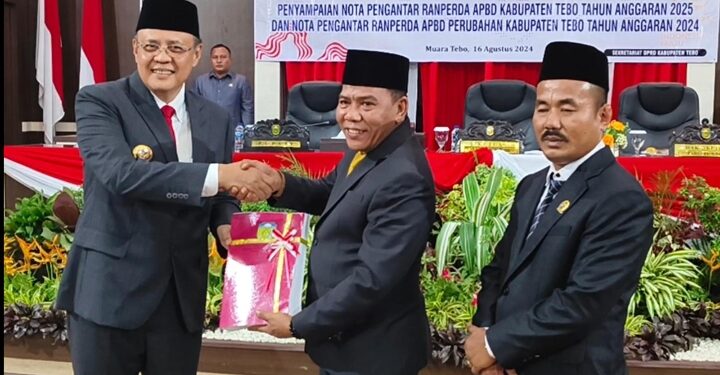 DPRD Tebo Gelar Rapat Paripurna dengan Agenda Nota Ranperda APBD Tahun 2025 dan APBD-P 2024