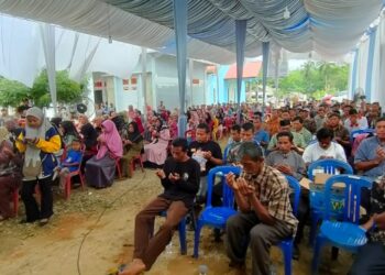 Agus-Nazar Didoakan Ratusan Warga Desa Sido Rukun dan Sido Mulyo Jadi Bupati Tebo