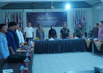 Pj Bupati Diwakili Kesbangpol Hadiri Rapat Persiapan Pencabutan Nomor Urut Calon Bupati