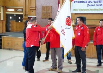 DPC FTA SBSI Tebo Dilantik, Joko Ardiawan Berharap Berkontribusi untuk Tebo