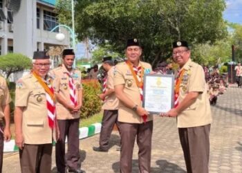 Bupati Batanghari Pimpin Upacara Peringatan Hari Pramuka