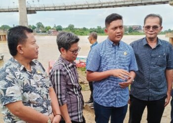DPRD Minta Pengusaha Penabrak Tiang Jembatan Aurduri I Tanggungjawab