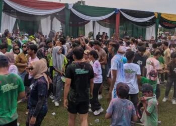 Ribuan Milenial di Batanghari Ramaikan “Color Run”