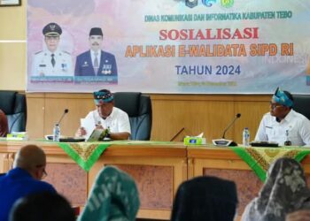 Asisten Pemerintahan dan Kesra Setda Tebo Buka Sosialisasi Aplikasi E-WALIDATA