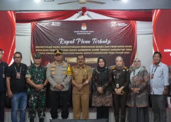 Kaban Kesbangpol Tebo Hadiri Pembukaan Rapat Pleno Terbuka