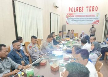 Forkompinda Tebo Gelar Rapat Kesiapan Pengamanan Debat Publik Putaran Kedua