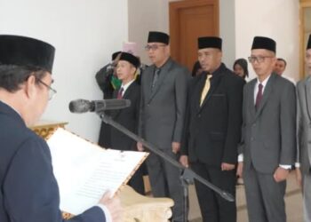 Asisten 3 Lantik 7 Penjabat Fungsional Pemkab Tebo