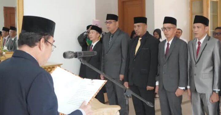 Asisten 3 Lantik 7 Penjabat Fungsional Pemkab Tebo