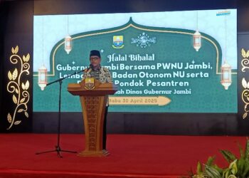 Gubernur Al Haris Hadiri Halal Bihalal PW NU Provinsi Jambi