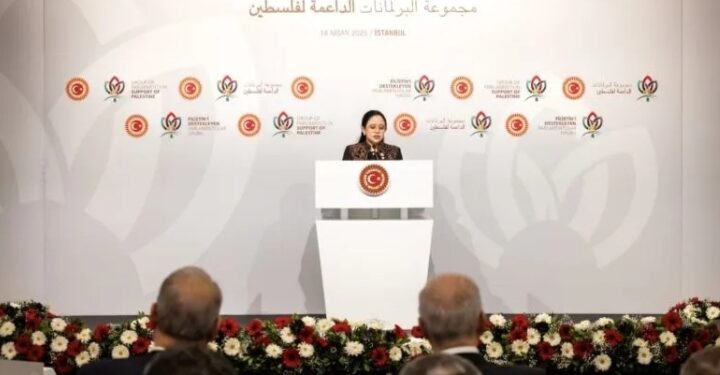 Ketua DPR RI Puan Maharani Tegaskan Dunia Harus Tolak Pemindahan Paksa Warga Palestina