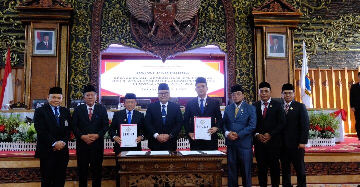 DPRD Jambi Gelar Paripurna Penyerahan LHP BPK, Ketua DPRD: Rekomendasi Segera Ditindaklanjuti