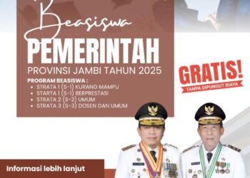 Pemprov Kembali Luncurkan Beasiswa Pro-Jambi Cerdas senilai 7,7 Milyar, Jangkau Mahasiswa tidak Mampu dan Berprestasi