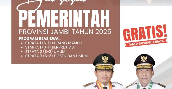 Pemprov Kembali Luncurkan Beasiswa Pro-Jambi Cerdas senilai 7,7 Milyar, Jangkau Mahasiswa tidak Mampu dan Berprestasi
