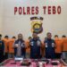 Polres Tebo Bekuk 9 Tersangka dan Sita 72 Gram Sabu