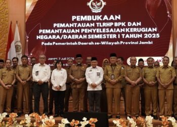 Pemkab Tebo Hadiri Pembukaan Pemantauan Tindak Lanjut Rekomendasi BPK dan Penyelesaian Kerugian Negara Semester I Tahun 2025