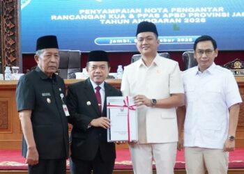 DPRD Jambi Gelar Rapat Paripurna Penyampaian Nota Pengantar KUA-PPAS APBD 2026