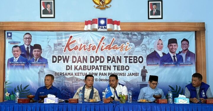 Ketua DPW PAN Jambi H. Al Haris Lakukan Konsolidasi ke DPD PAN Tebo: “Kader Harus Tetap Solid dan Kompak”