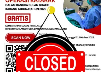 Pendaftaran Operasi Katarak Gratis Ditutup, RSUD Tebo Siap Laksanakan Skrining Peserta