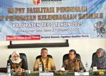 Bawaslu Tebo Gelar Rapat Pembinaan dan Penguatan Kelembagaan