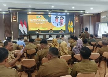 Bupati Tebo Pimpin Rapat Staf Bahas RKPD 2026 dan Evaluasi Kinerja 2025