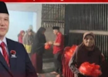 Waka I DPRD Tebo Ihsanuddin Tebar Ratusan Paket Sembako