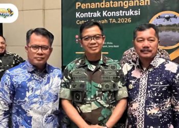 Wabup Tebo Hadiri Penandatanganan MoU dan Kontrak Konstruksi Cetak Sawah TA 2026