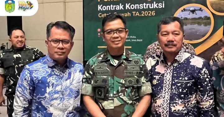 Wabup Tebo Hadiri Penandatanganan MoU dan Kontrak Konstruksi Cetak Sawah TA 2026