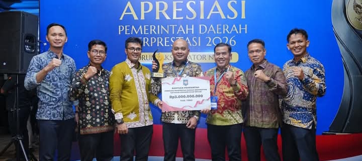 Kabupaten Tebo Raih Juara 1 Nasional Pengendalian Inflasi, Bupati Terima Penghargaan dari Mendagri